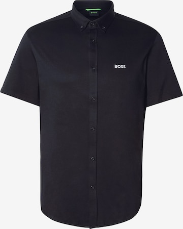 Coupe regular Chemise 'Motion' BOSS en noir : devant