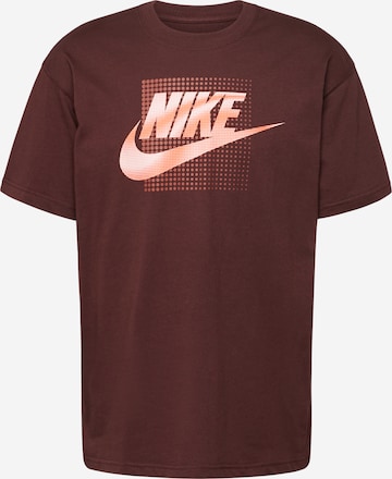 Nike Sportswear - Camisa 'FUTURA' em castanho: frente