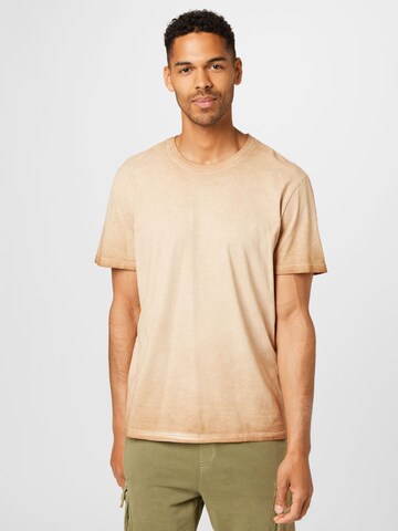 T-Shirt Only & Sons en beige : devant