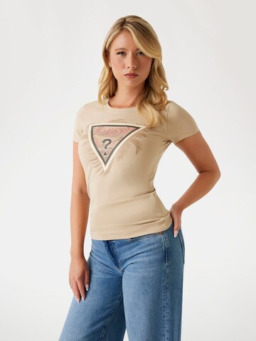 GUESS Shirt in Beige: front