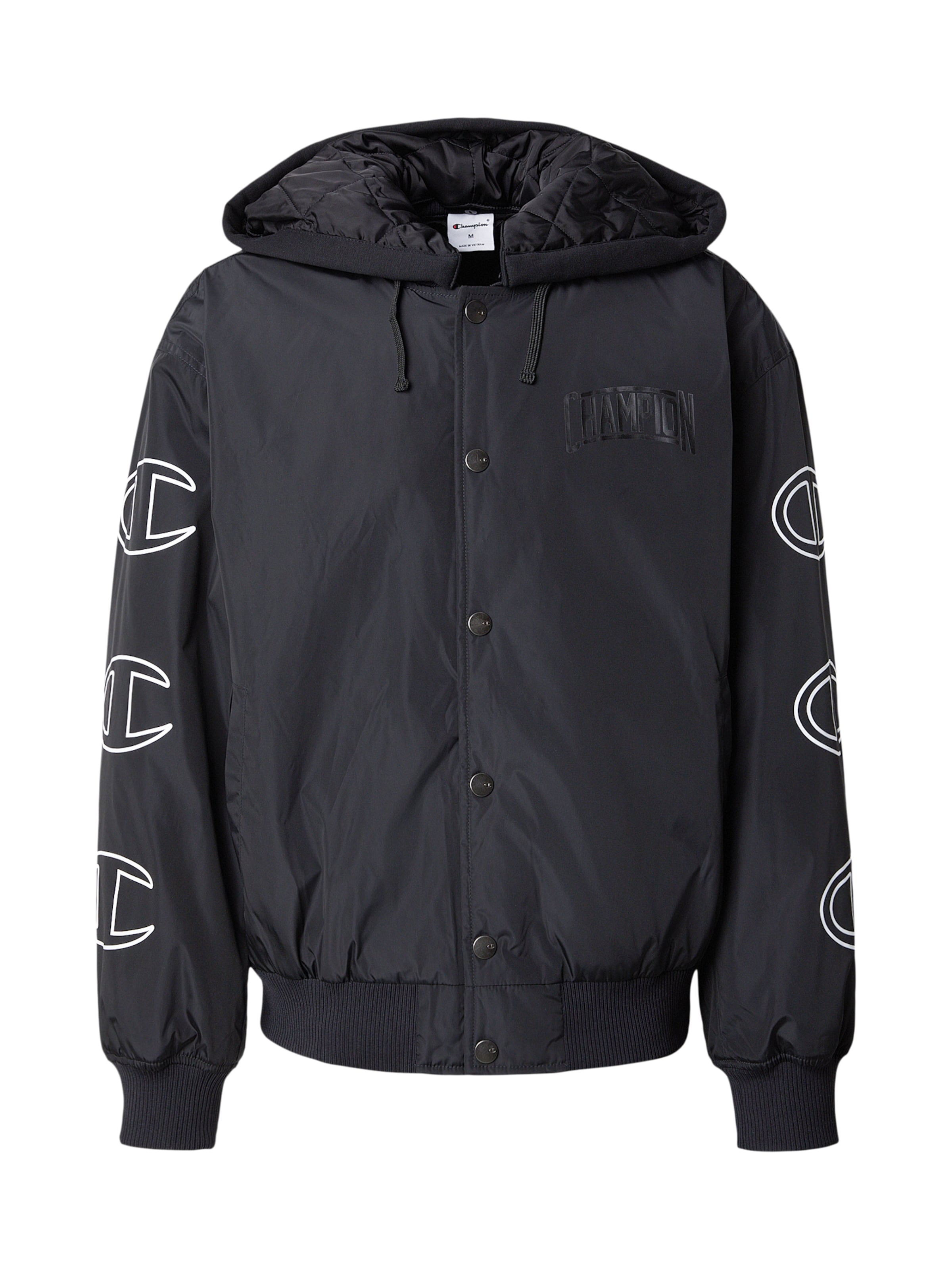 Champion Authentic Athletic Apparel Övergångsjacka i svart: framsida