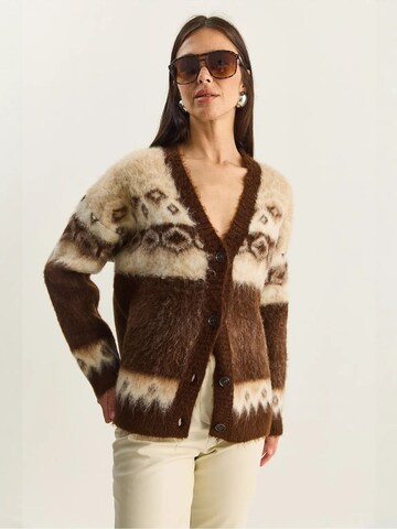 Bianco Lucci Strickjacke in Braun