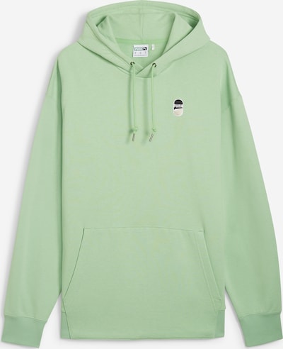 PUMA Sweatshirt 'Downtown 180' em verde pastel / preto / branco, Vista do produto