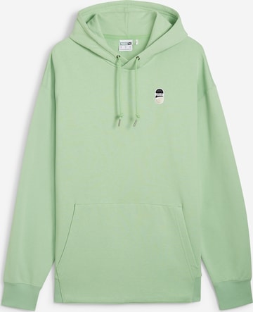 PUMA Sweatshirt 'Downtown 180' in Grün: Vorderseite