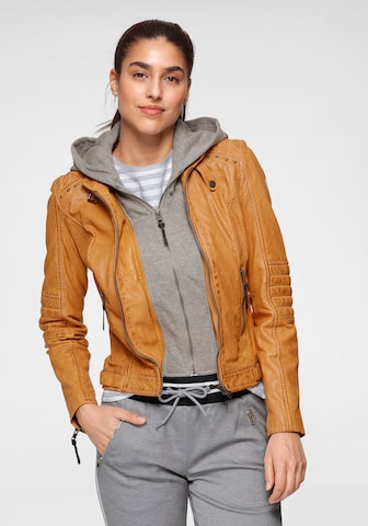 ALPENBLITZ Between-Season Jacket in Brown: front