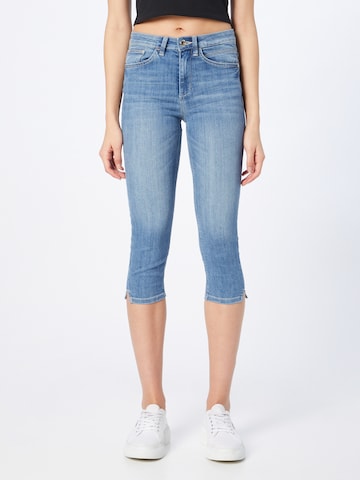 Skinny Jeans 'Kate' de la TOM TAILOR pe albastru: față