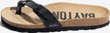 Bayton Teenslipper 'JUNON' in Zwart: voorkant