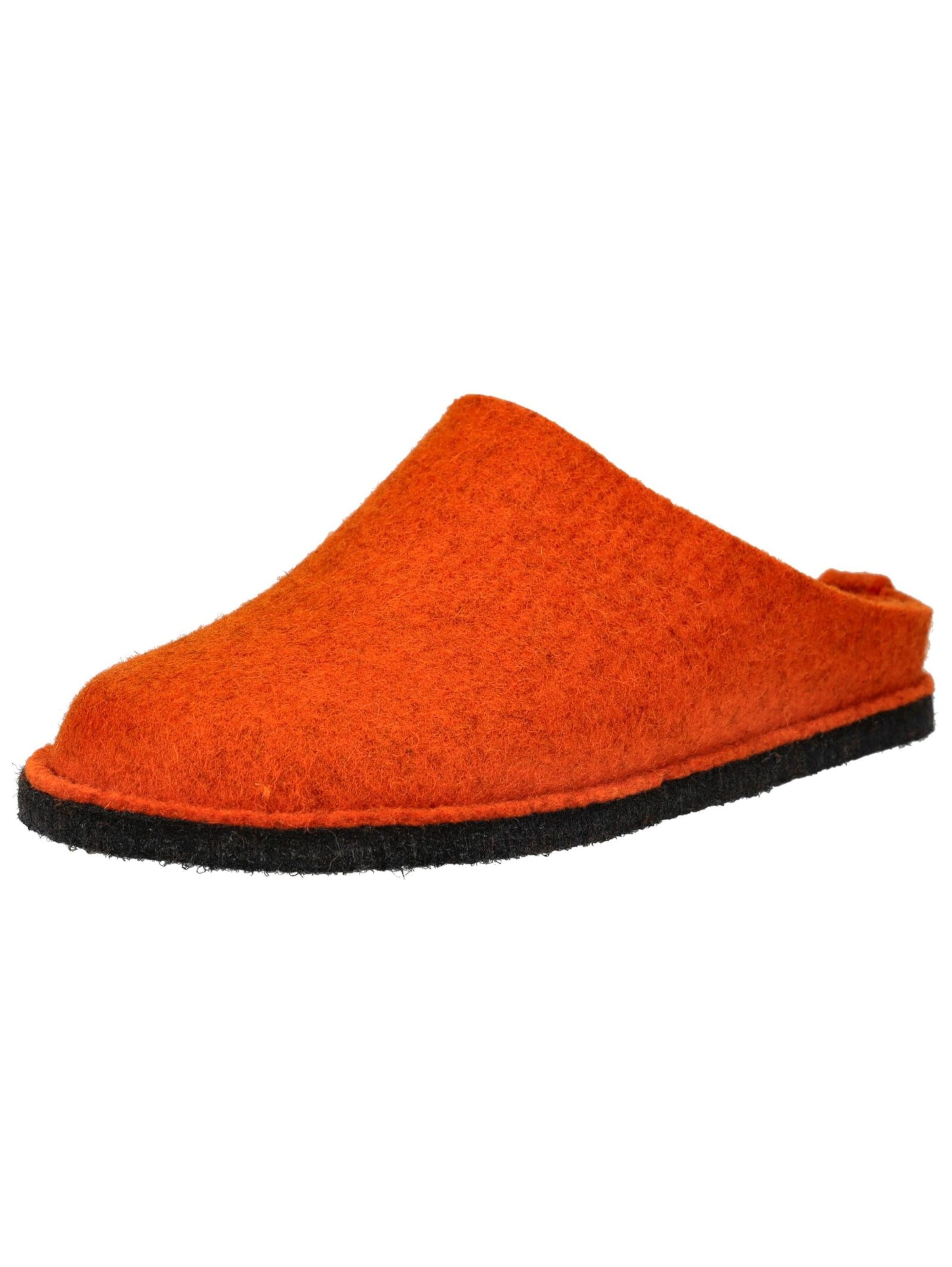 Mule HAFLINGER en orange : devant