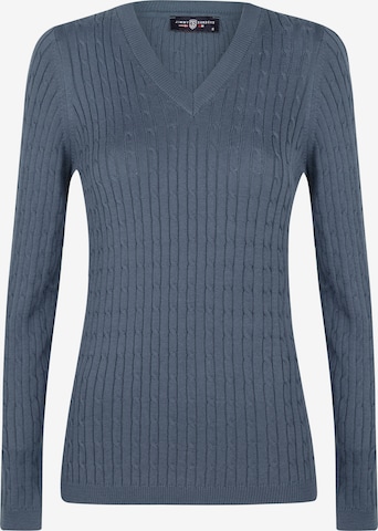 Pull-over Jimmy Sanders en bleu : devant