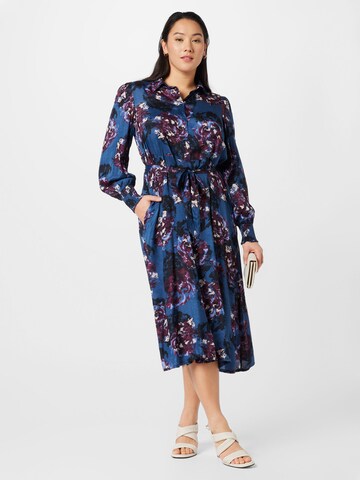 KAFFE CURVE Shirt dress 'Nanni' in Blue