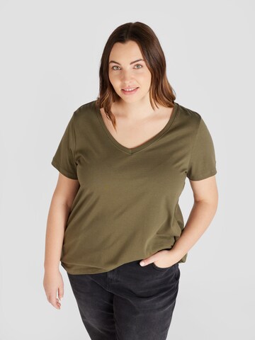 ONLY Carmakoma Shirt 'Bonnie Life' in Green: front