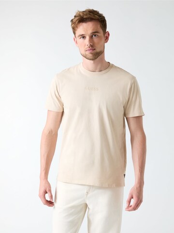 GUESS Shirt 'QUATTRO' in Beige: front