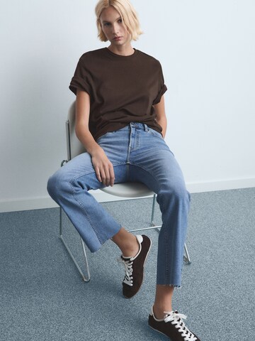 évasé Jean 'SIENNA' MANGO en bleu