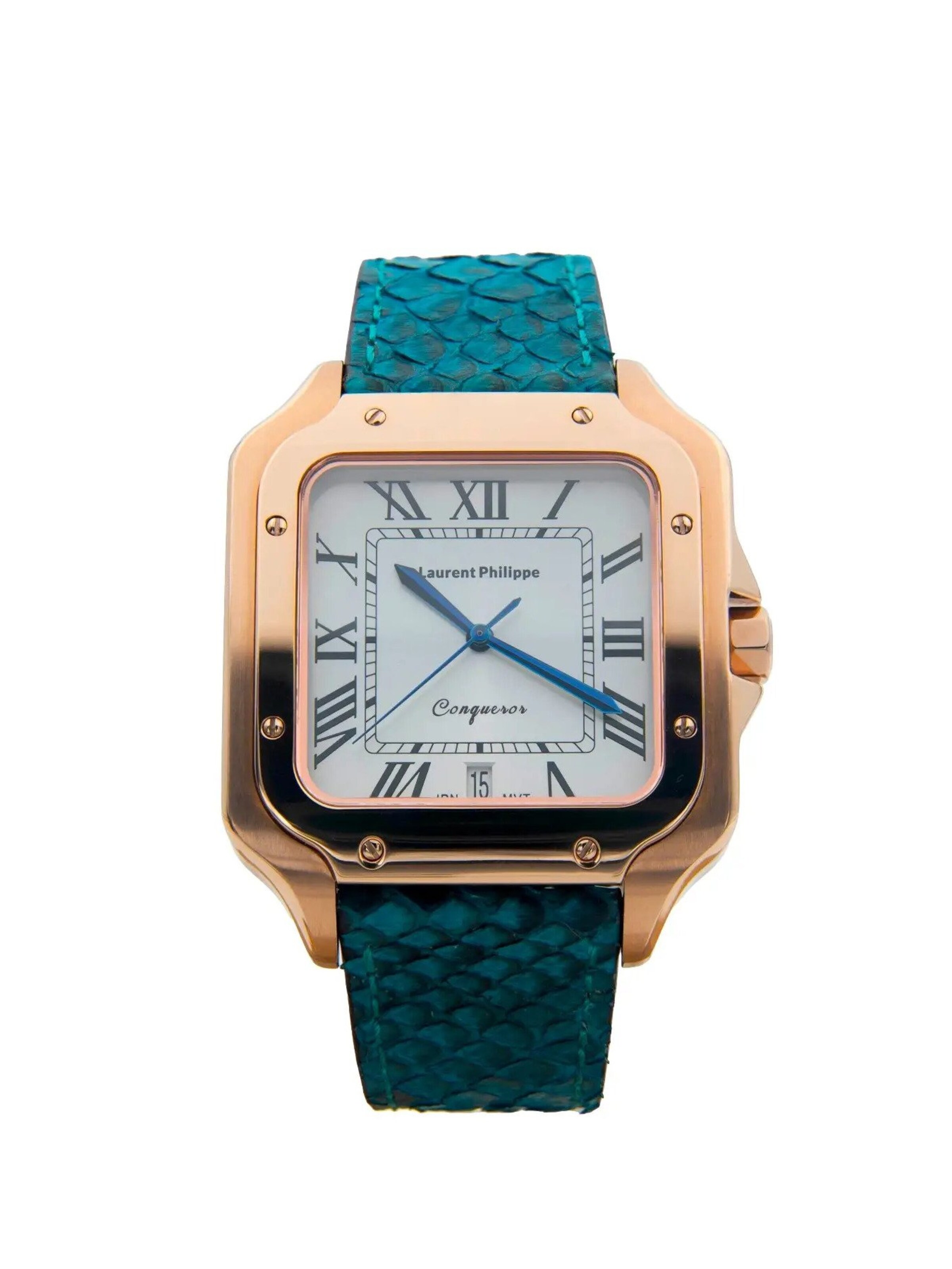 Laurent Philippe Analog Watch 'Conqueror Spirit of the Rose' in Gold: front