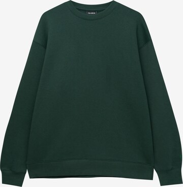 Pull&Bear Sweatshirt in Green: front