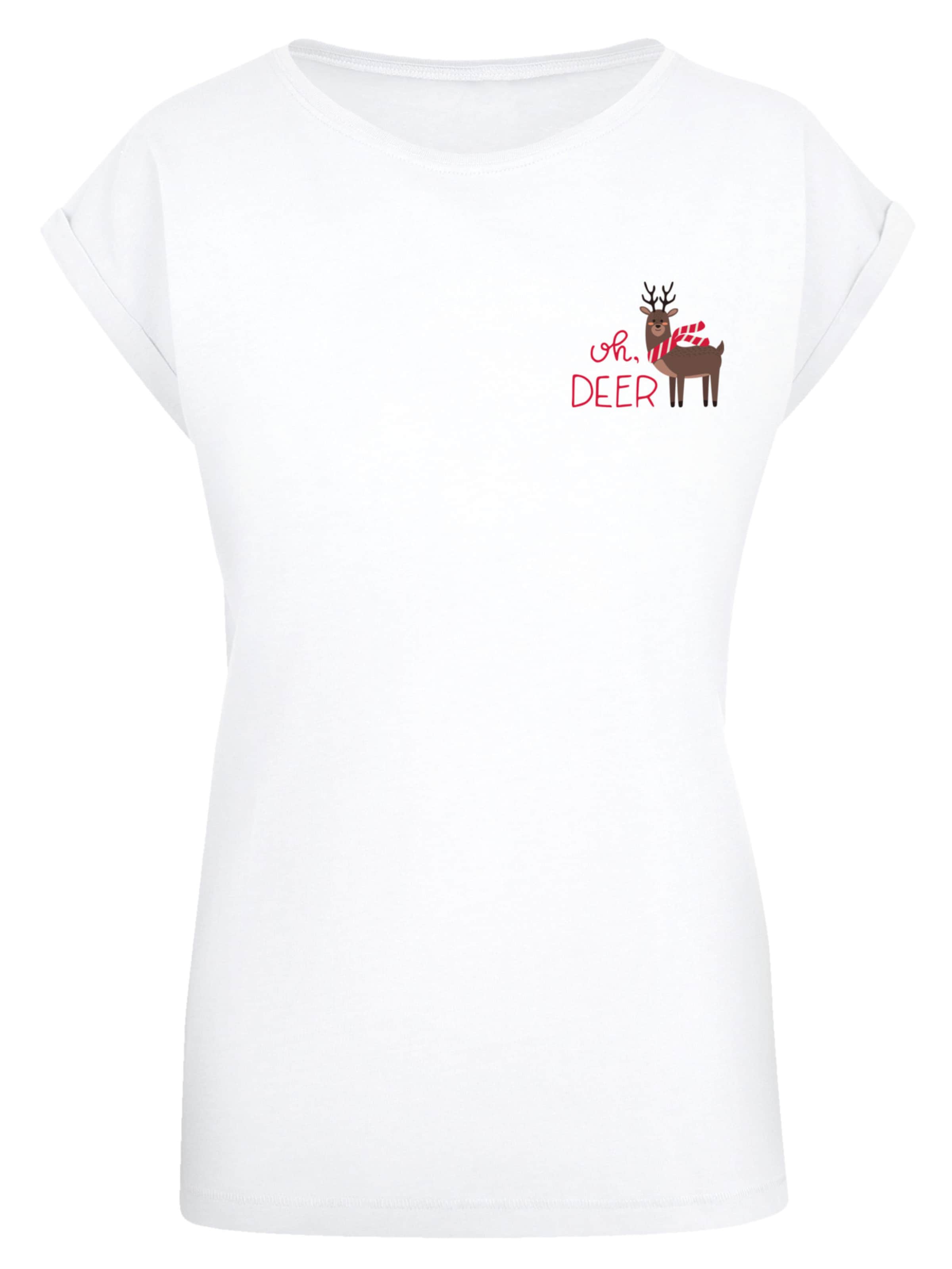 F4NT4STIC T-Shirt 'Christmas ' in Weiß: Vorderseite