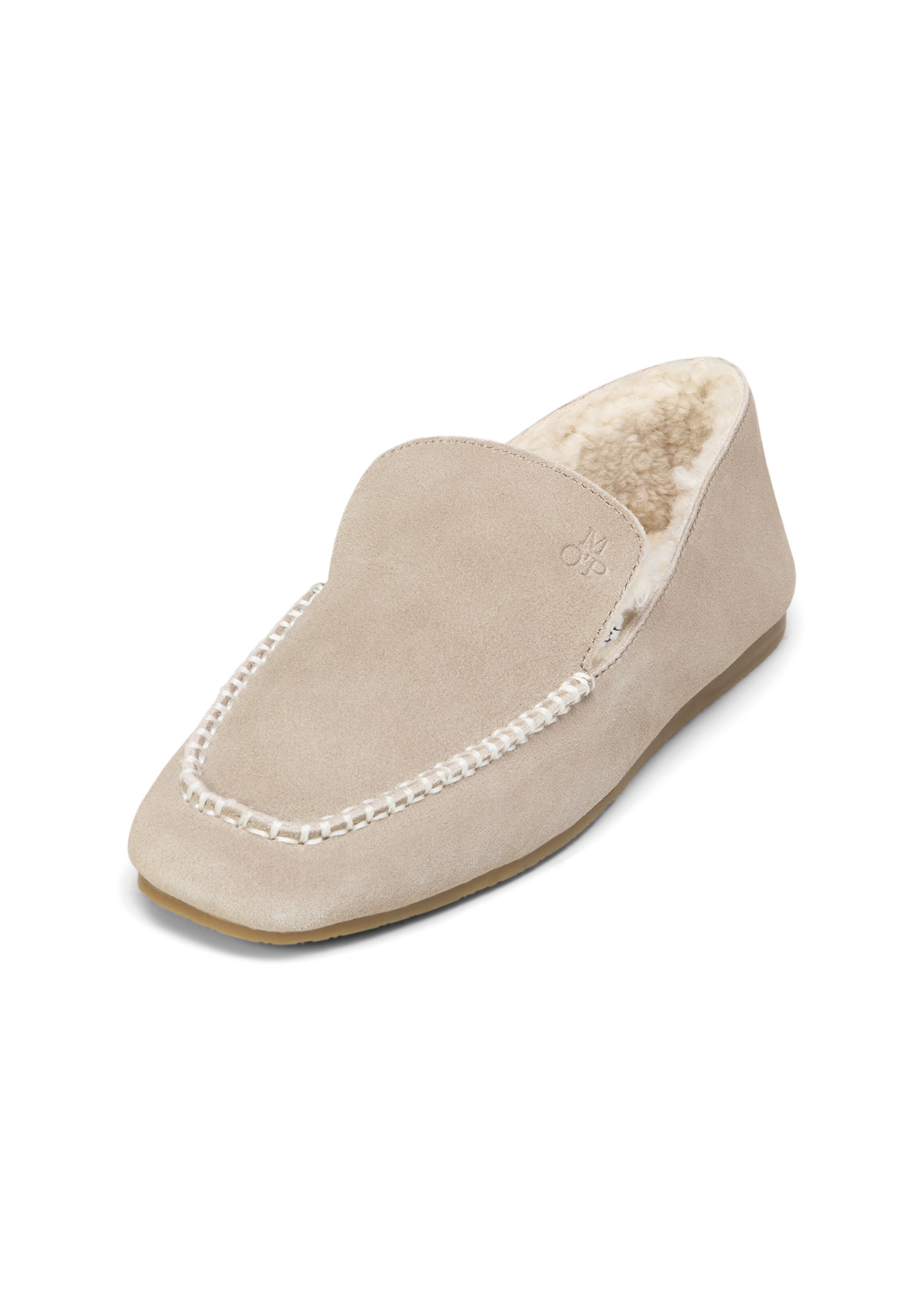 Marc O'Polo Huisschoenen in Beige: voorkant