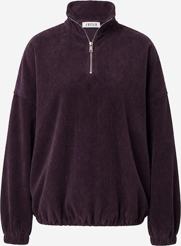 EDITED Sweatshirt 'Imani' in Lila: Vorderseite