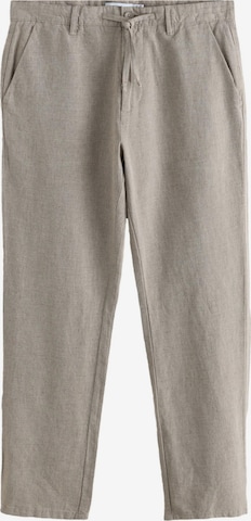 Coupe slim Pantalon chino Next en marron : devant