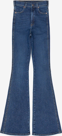 Dr. Denim Jeans 'Moxy High Flare' in Blauw: voorkant