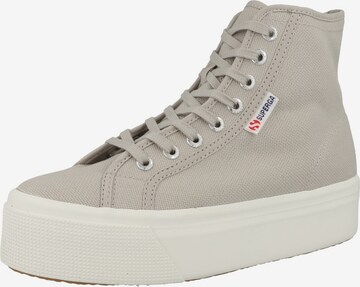 SUPERGA Sneakers hoog in Grijs: voorkant