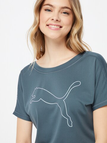 PUMA Funkcionalna majica 'Train Fav Cat' | siva barva