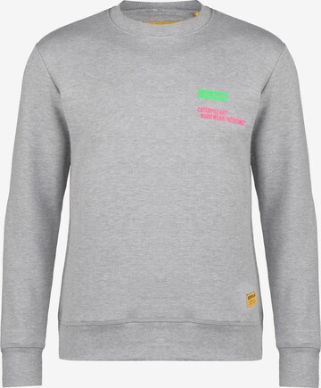 CATERPILLAR Sweatshirt in Grey: front