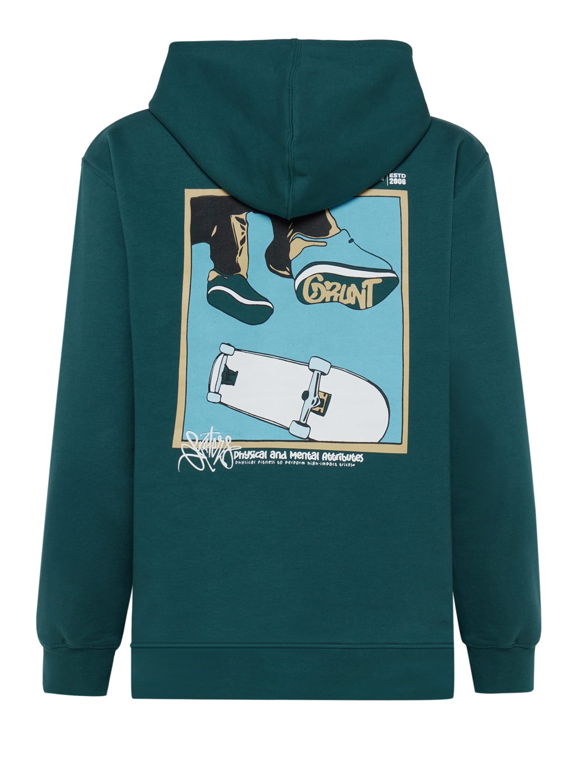 GRUNT Sweatshirt 'GRRatica' in Grün
