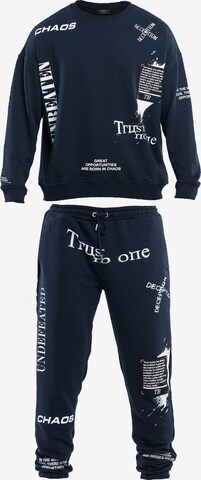 Tom Barron Sweatsuit in Blue: front