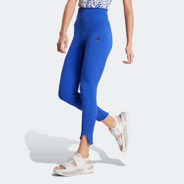 ADIDAS SPORTSWEAR Skinny Sporthose 'Z.N.E.' in Blau