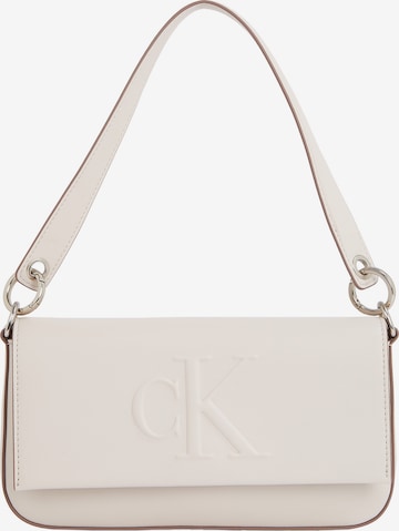 Calvin Klein Jeans Shoulder bag in Beige: front