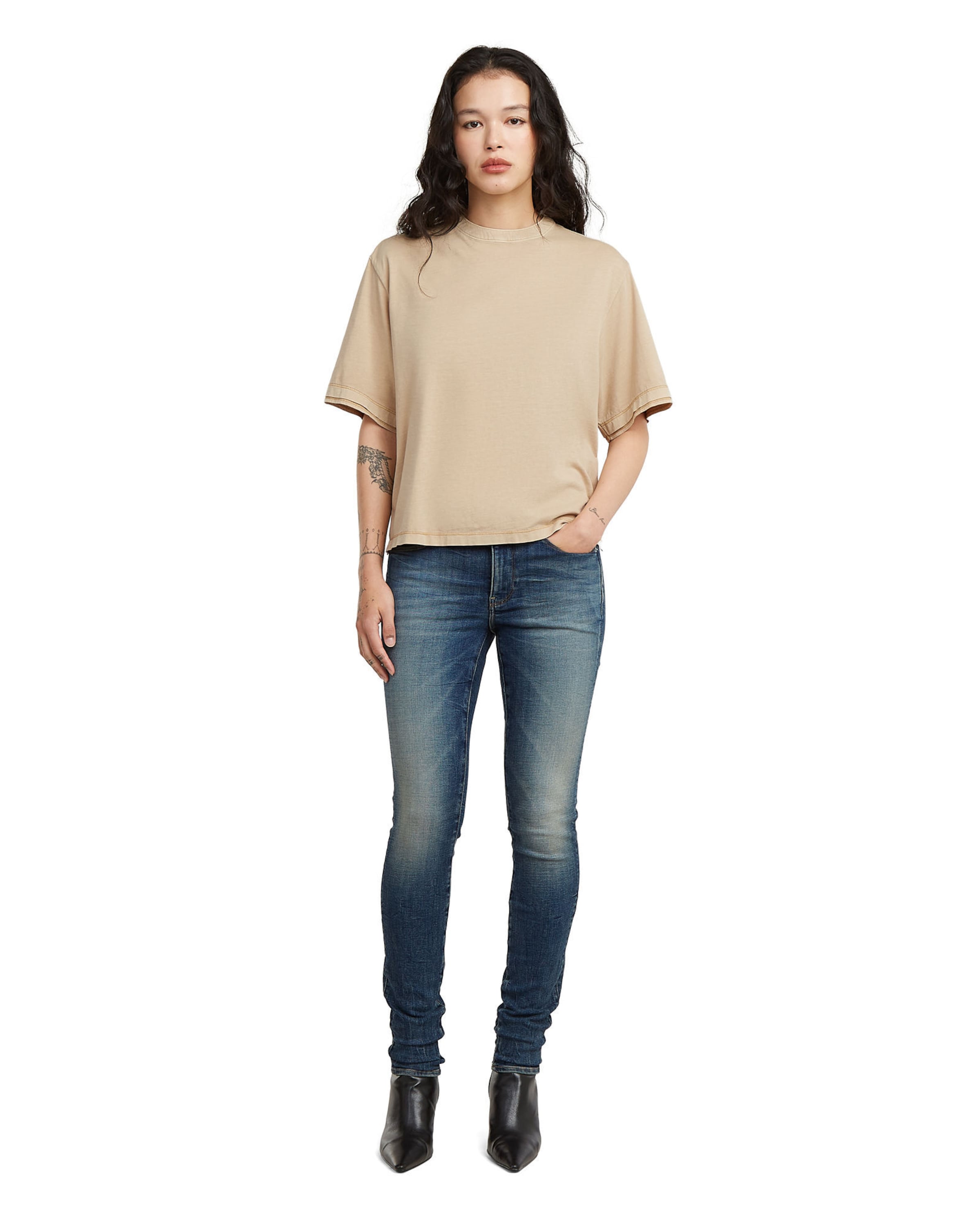 G-STAR Skinny Jeans-5Pocket '3301 Skinny Jeans' in Blau