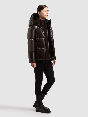 khujo Winter jacket 'Devina2 Shiny' in Brown