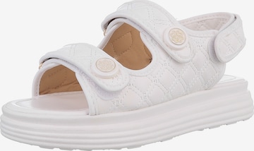 Ital-Design Strap Sandals in White: front