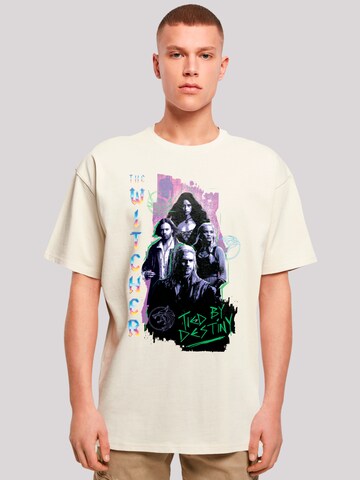 T-Shirt 'The Witcher Tied By Destiny Netflix TV Series' F4NT4STIC en beige : devant