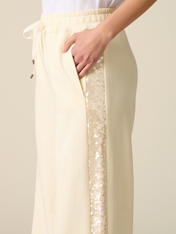 oltre - Ropa ancha Pantalón en beige