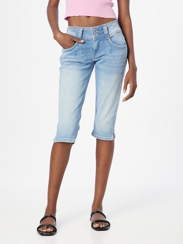 Coupe slim Jean 'Gen' Pepe Jeans en bleu : devant