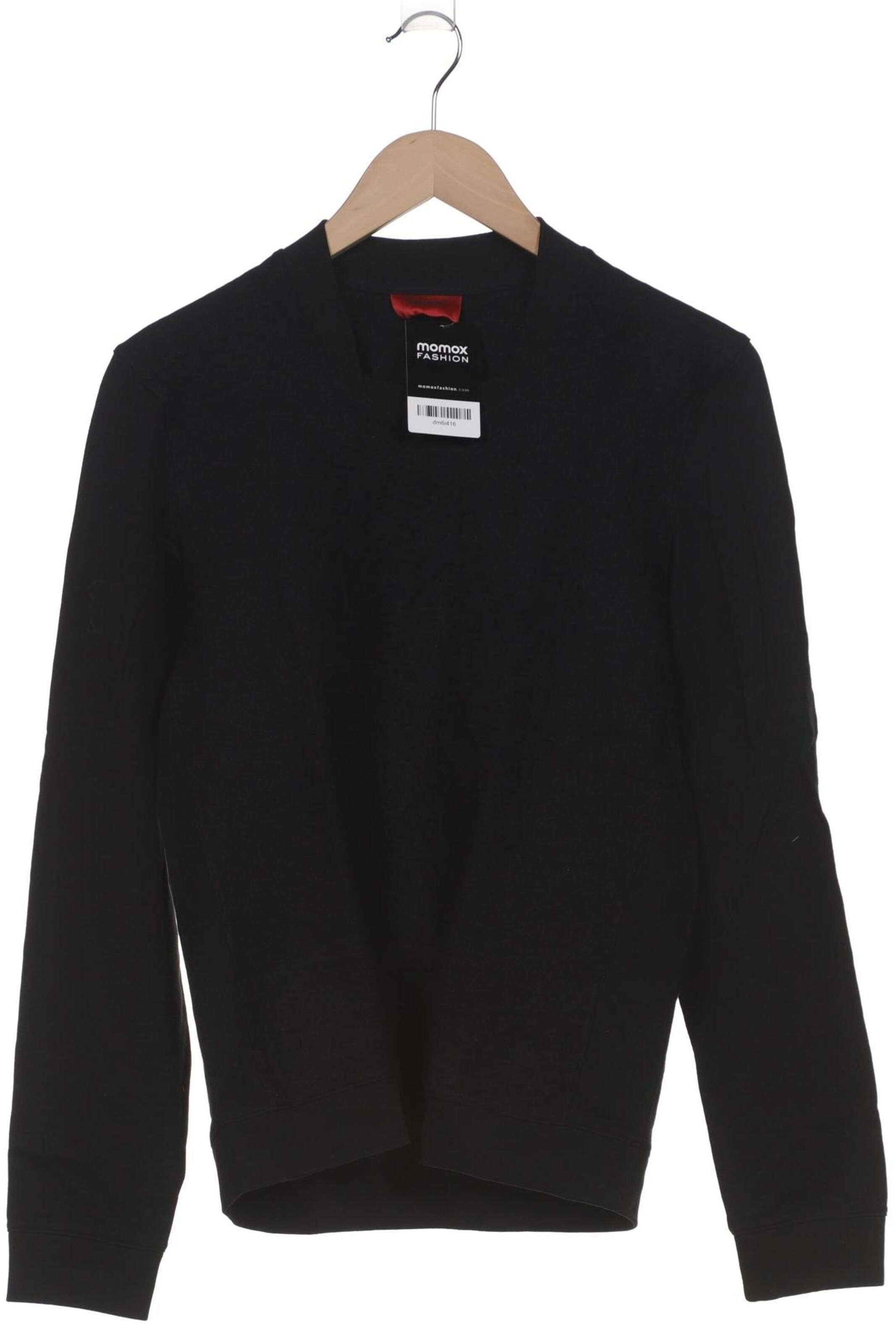 HUGO Sweatshirt & Zip-Up Hoodie in M in Black: front