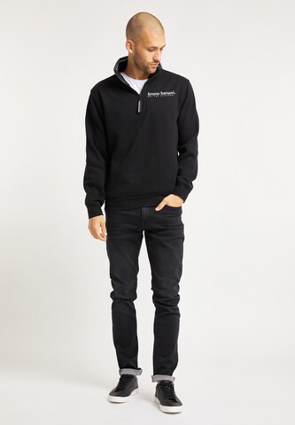 BRUNO BANANI Sweatshirt 'Palmer' in Zwart