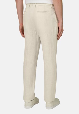 Boggi Milano Slimfit Bandplooibroek in Beige