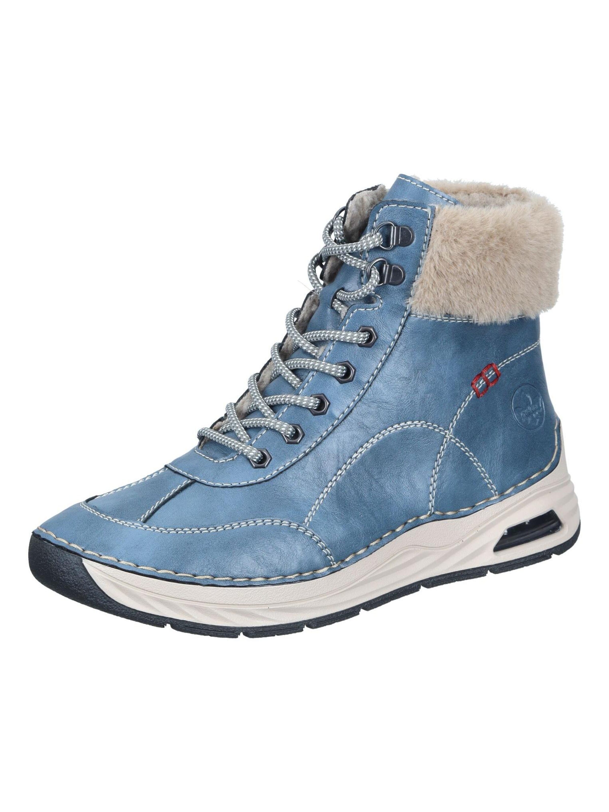 Bottines Rieker en bleu : devant