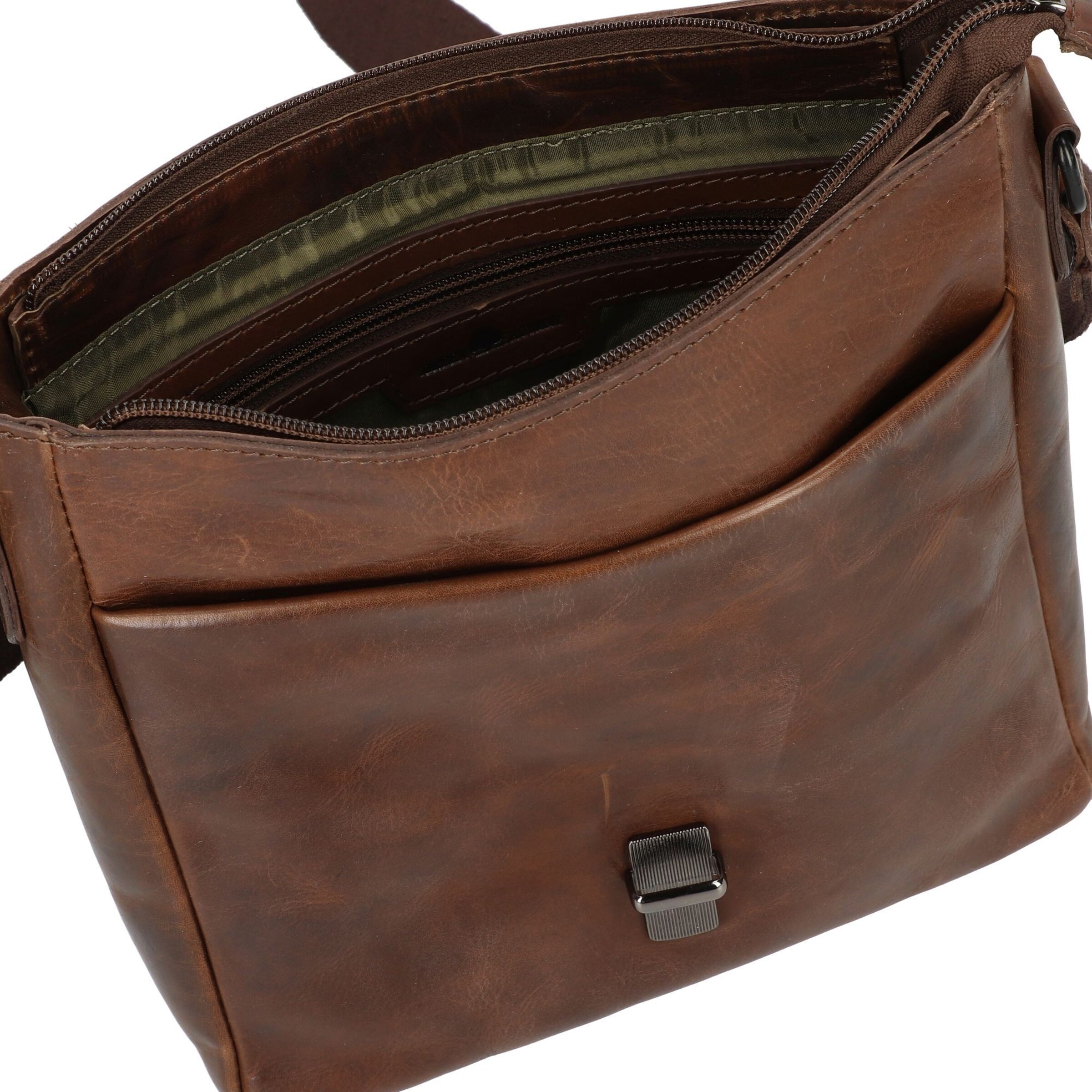 GREENBURRY Schoudertas 'Newport' in Bruin