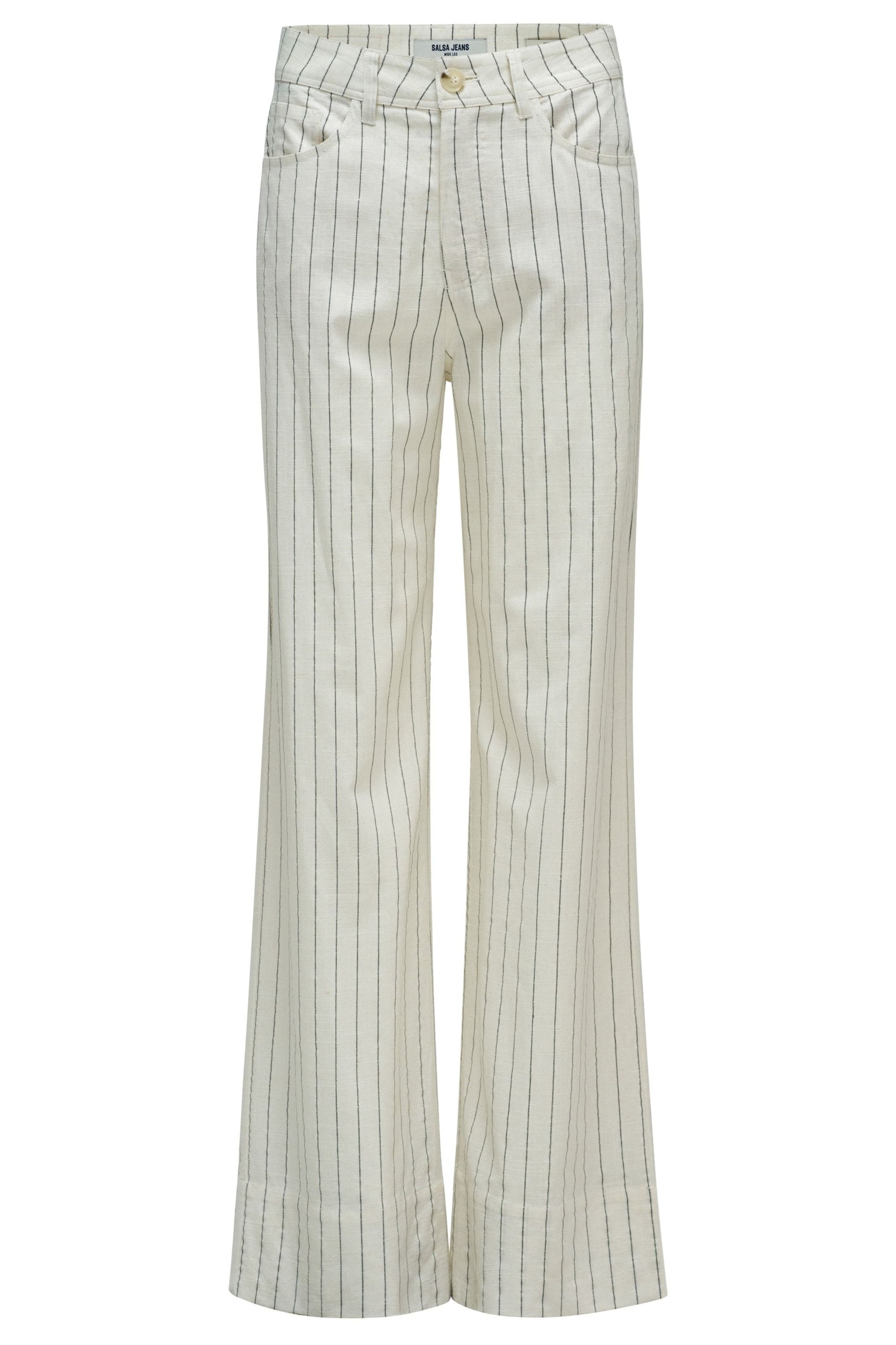 Salsa Jeans Regular Chino in Wit: voorkant