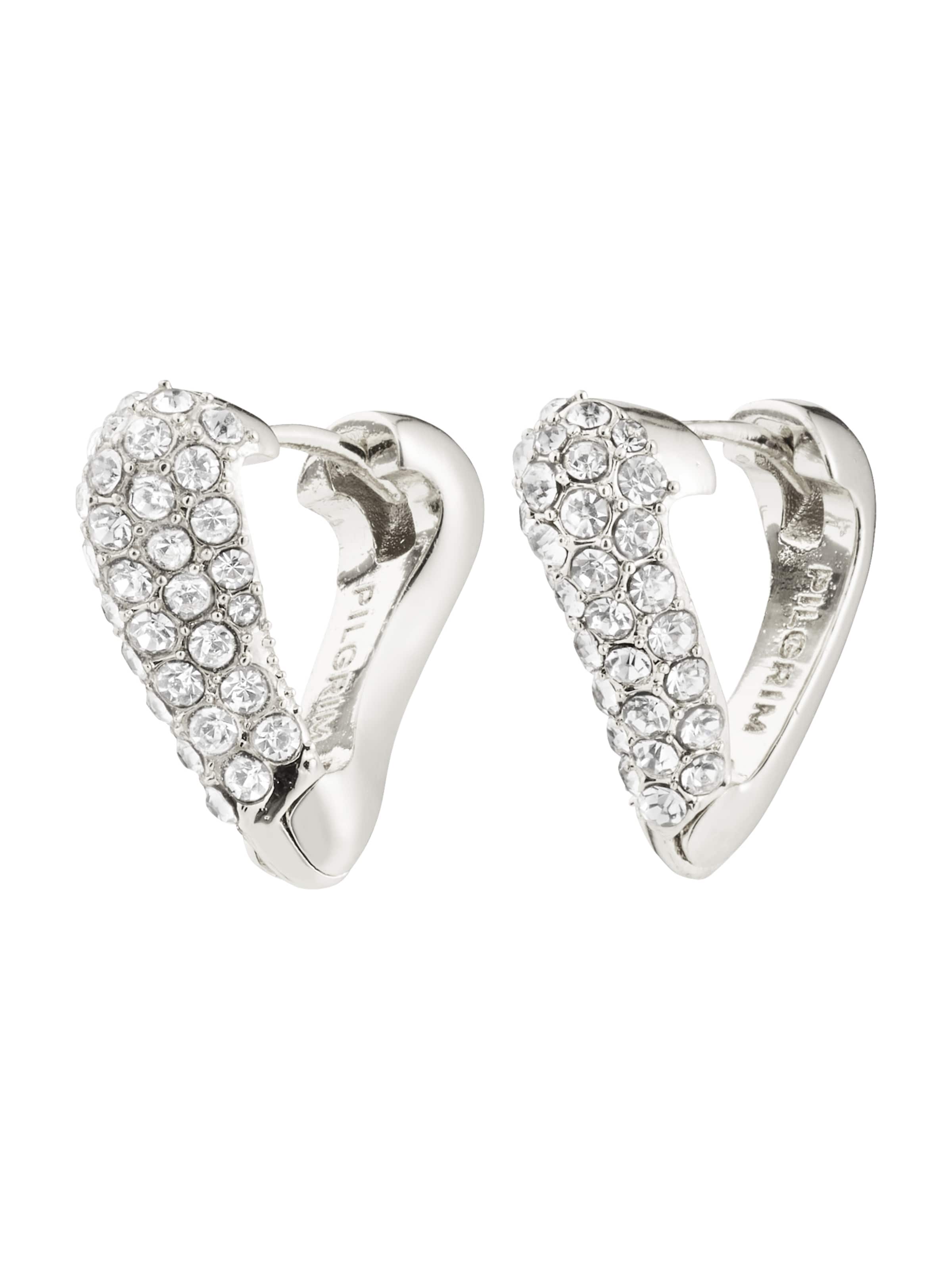 Pilgrim Náušnice 'Soul' - Strieborná: predná strana