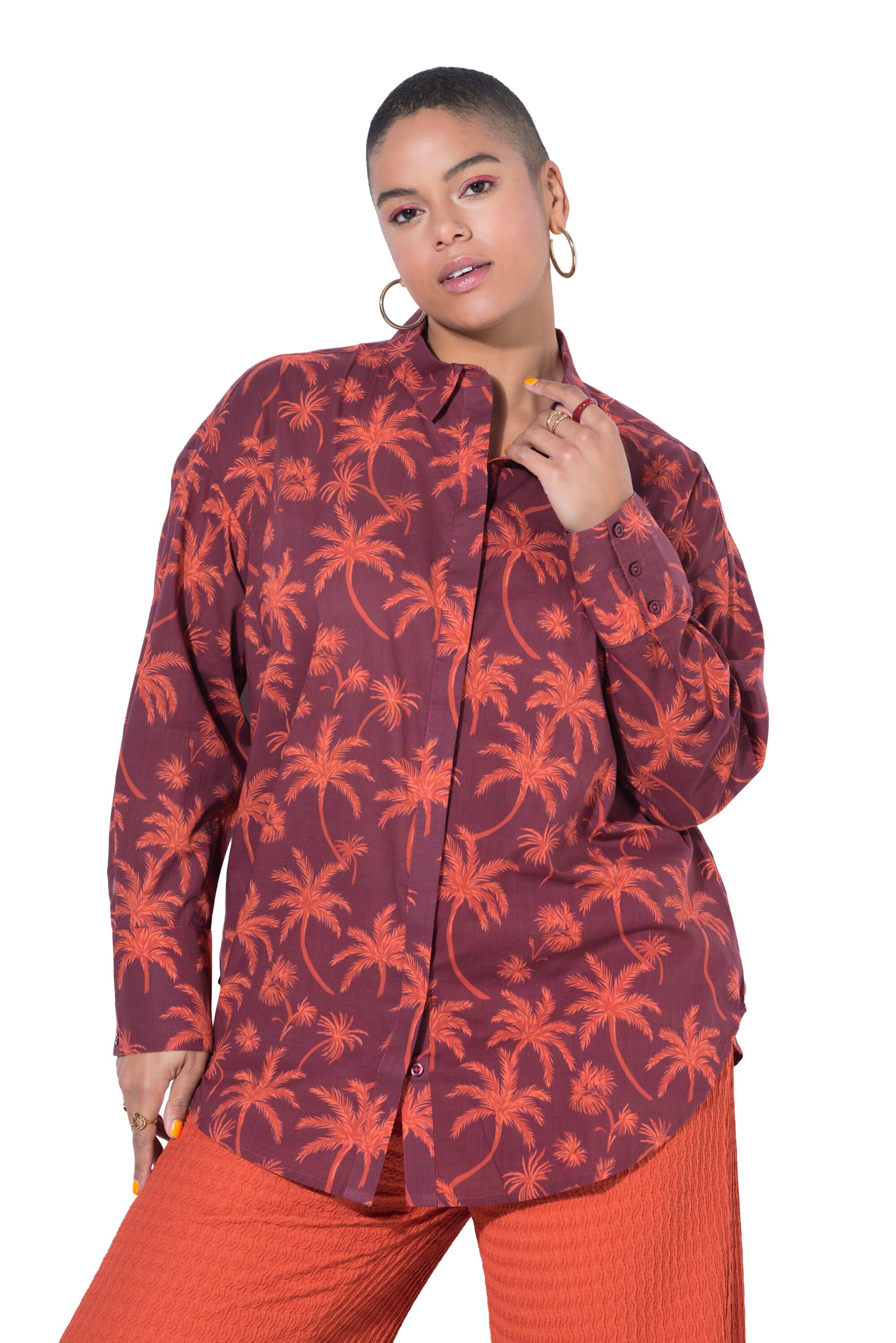 Studio Untold Blouse in Rood: voorkant