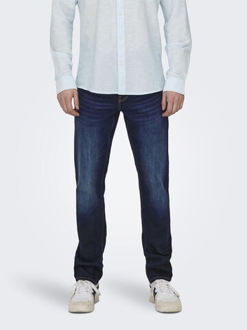 Only & Sons Slimfit Jeans in Blauw: voorkant