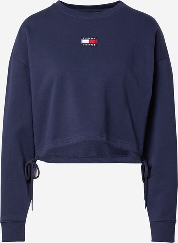 Sweat-shirt Tommy Jeans en bleu : devant