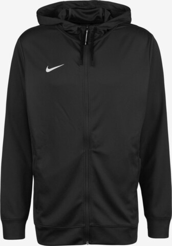 NIKE Trainingsjack in Zwart: voorkant