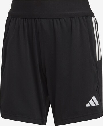 ADIDAS PERFORMANCE Slim fit Workout Pants 'Tiro 23' in Black: front