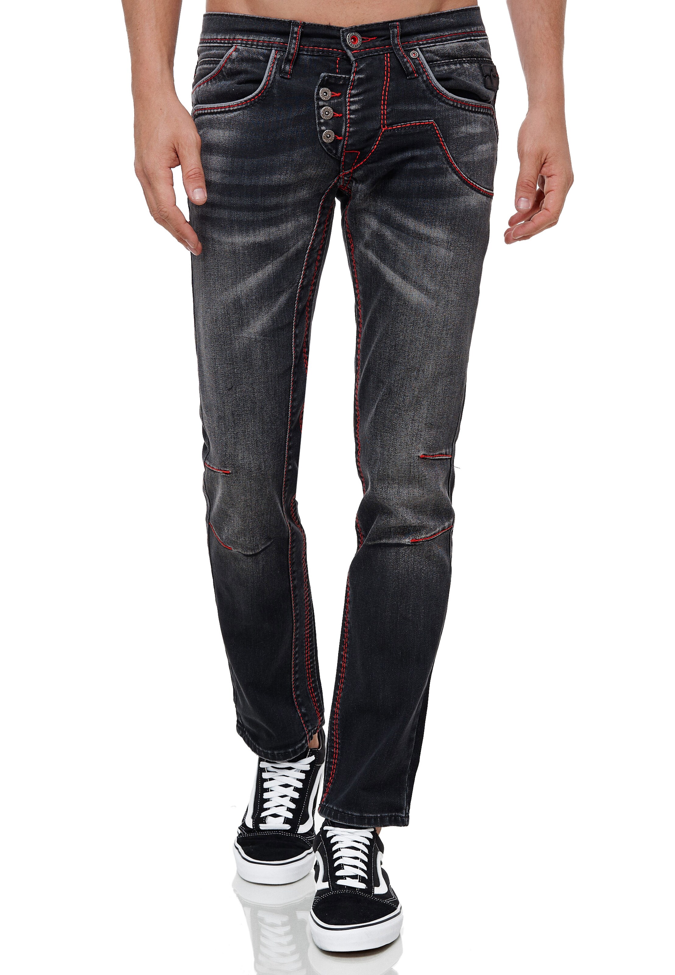 Rusty Neal Regular Jeans 'RUBEN 45' in Black: front